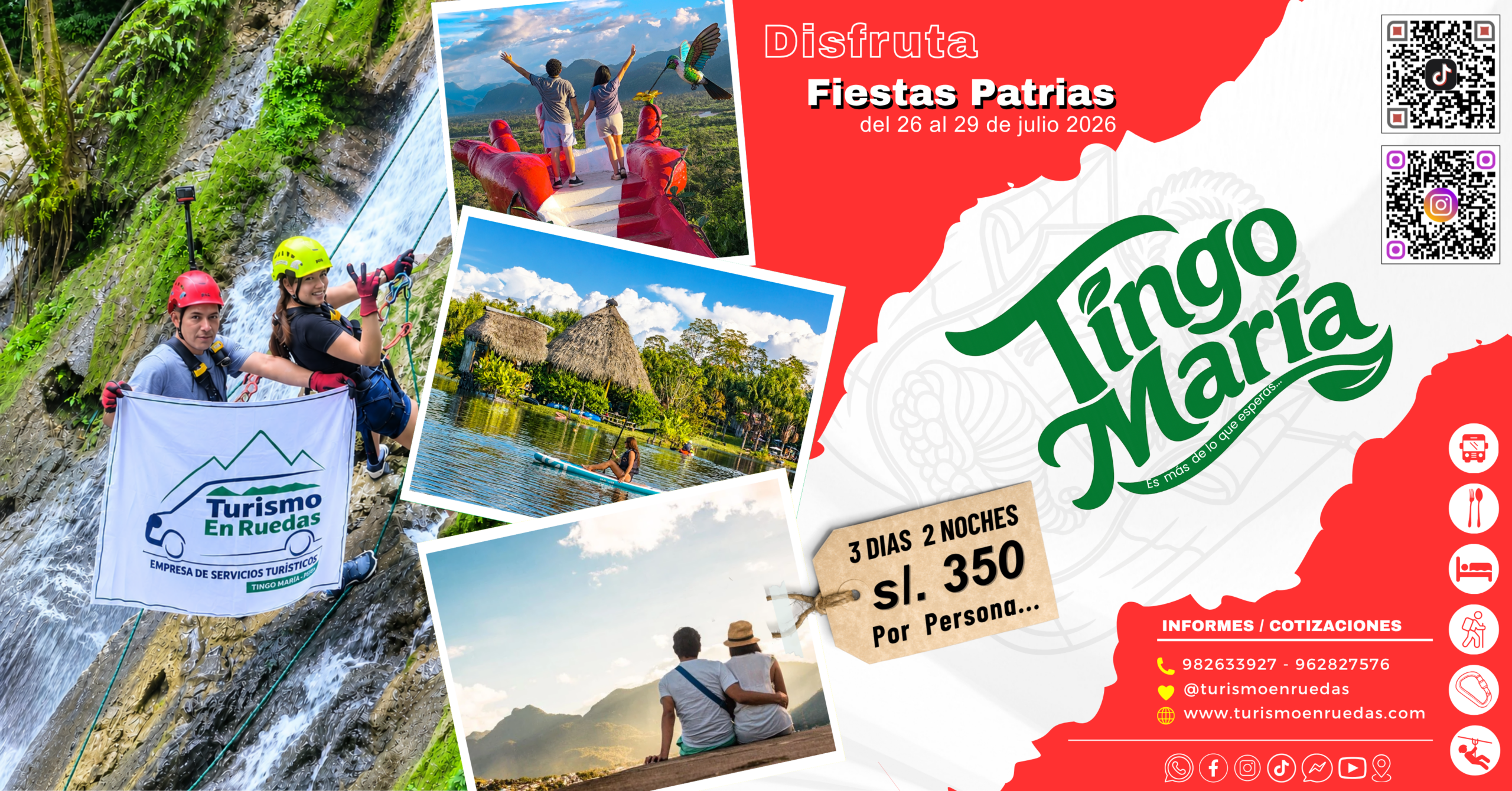 Disfruta de las fiestas patrias con Turismo En Ruedas